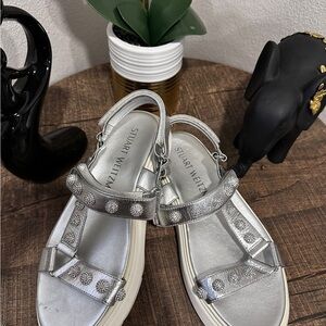 Stuart Weitzman Silver Sandals